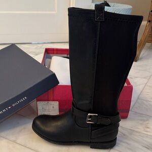 Tommy Hilfiger Black Kids Boots